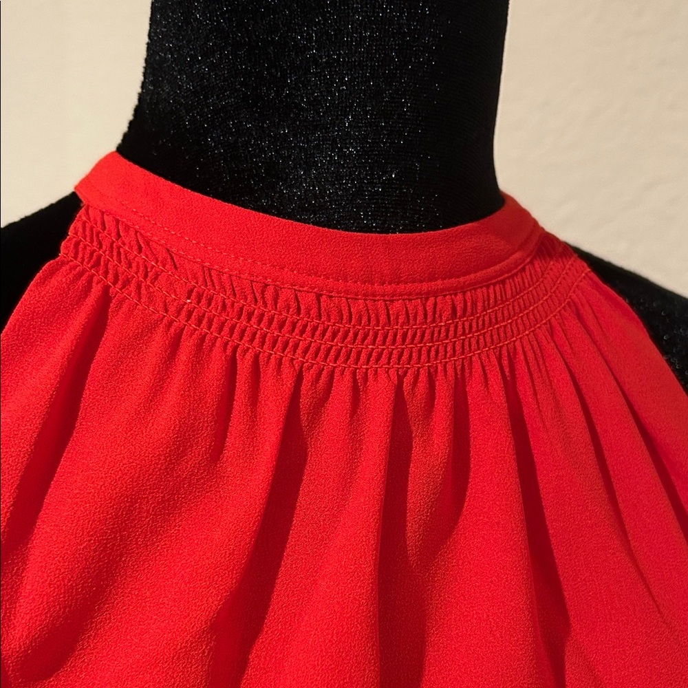 Chic Red Halter Mini Dress - Picture 4 of 6